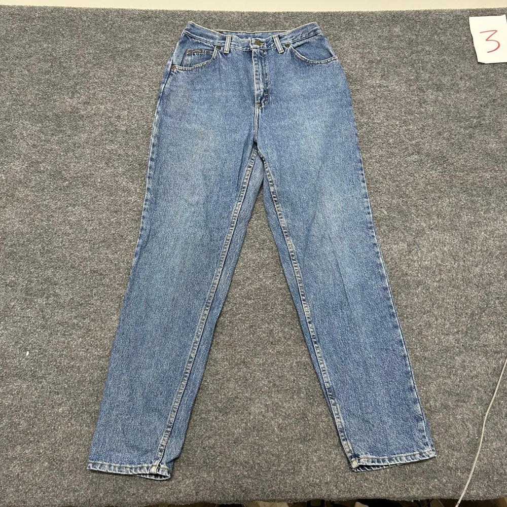 Riders Jeans Womens Size 27 Blue High Waisted Tapered Leg Denim USA Made Vintage